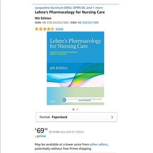 Pharmacology Lehne paperback